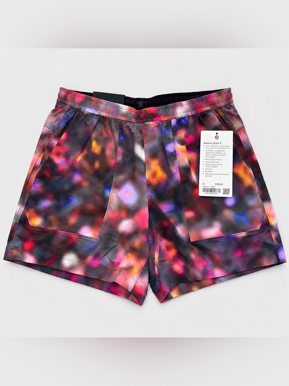 Lululemon Bowline Short 5” Mens Medium Multicolor Ripstop Classic Fit NWT Rare
